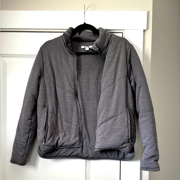 Anthropologie Three Dots Quilted Step Hem Knit Jacket Size S - Picture 1 of 11